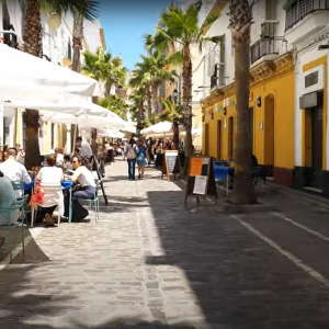 Het oude centrum van de stad Cádiz
