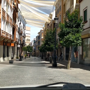 Een straat in Lucena