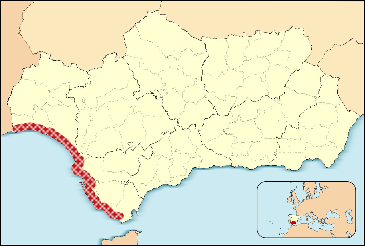 De kustlijn die de Costa de la Luz vormt